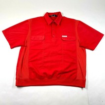 Vintage Members Only Passport Polo Shirt Mens L Red Pockets Loose Fit Hip Hop - £24.86 GBP