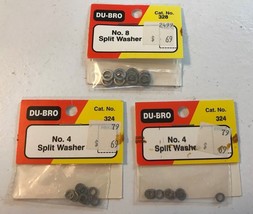 DUBRO No. 4 Split Washer(16)/No. 8 (10) Lot #324 &amp; 328 NEW RC Radio Control Part - £1.59 GBP