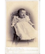 Grace Elnora Burgess Cabinet Photo of Child - Kennebunk, Maine, ca. 1893 - £13.93 GBP