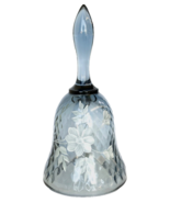 Fenton Gray Bell Hand painted White Floral and Signed - $100.84 CAD