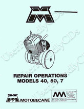 MOTOBECANE 40 50 50V 7 SERVICE Repair MANUAL Owner OPERATOR -5- MANUALS CD - £14.87 GBP