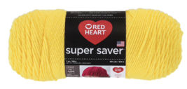 Red Heart Super Saver Yarn, Bright Yellow, 7 Oz. Skein - £6.35 GBP