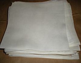 Men's Handkerchief Plain White 16 inch square one - $3.00