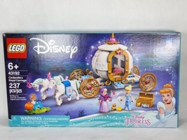 New! LEGO Disney Cinderella’s Royal Carriage Princess Playset 43192 - £49.32 GBP