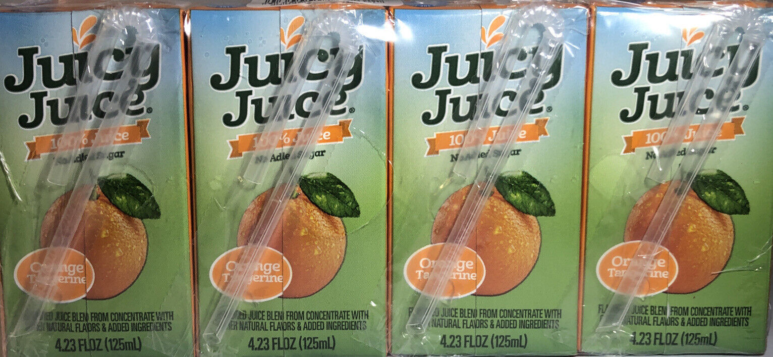 Primary image for Tangerine Juicy Juice 4 Pack 4.23oz ea Juice Box-BRAND NEW-SHIPS SAME BUS DAY