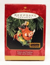 VINTAGE 1994 Hallmark Keepsake Christmas Ornament Lion King Timon Pumbaa - £33.95 GBP