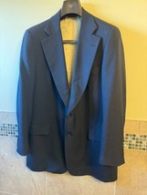 Paul Stuart Navy 100% Fine Wool Men&#39;s Jacket Blazer Canada Size 42 Long - $74.25