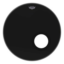 Remo 22&quot; Powerstroke 3 Ebony with Port Hole - £49.61 GBP