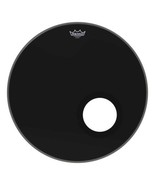 Remo 22&quot; Powerstroke 3 Ebony with Port Hole - £49.76 GBP