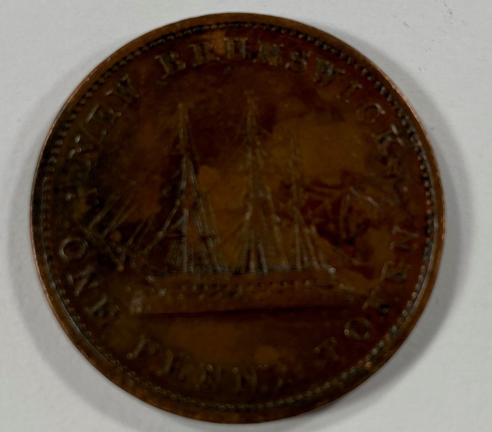 1843 Canada New Brunswick 1 Penny Token (VF) Condition Km2-
show original tit... Item image 2