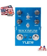 YUER MAXIMUM Overdrive Electric Guitar Effects Pedal True Bypass YF-41 ✅... - $47.08 CAD