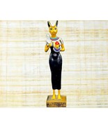 Ancient Egyptian Bastet statue, goddess Bastet cat, Cat large standing J... - $2,552.82 MXN