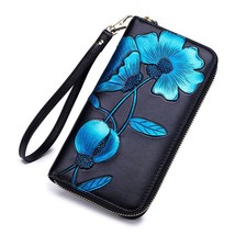 Uine leather women s wallet female long walet women carteira lady clutch money bag coin thumb200
