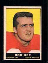 1961 Topps #181 Bob Dee Nm Patriots *X98776 - £4.04 GBP