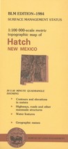 Hatch, New Mexico USGS BLM Edition Surface Management Topographic Map 1984 - £10.16 GBP