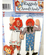 Simplicity 9375  Raggedy Ann &amp; Andy Costume Pattern size 3 4 5 6 7 8 Unu... - $8.12 CAD