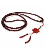 BEAUTIFUL WOOD PRAYER BEADS 6mm 216 Mala Brown Stretch Wrap Necklace Bra... - $8.95