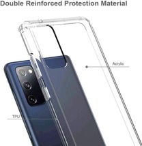 For Samsung Galaxy S20 Fe - Premium Hard Plastic Transparent Clear Slim Fit Case - £13.58 GBP