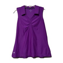 Athleta Womens Purple Sleeveless Stretch Polo Top Size XS - $12.99