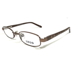 IZOD Small Kids Eyeglasses Frames 608 BROWN Oval Rectangular Full Rim 43-17-120 - £29.07 GBP