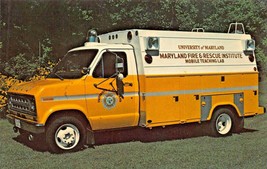 Université Maryland Fire &amp; Rescue Mobile Camion Enseignement Labo ~ Carte - £8.11 GBP
