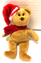 Ty Jingle Beanies 1997 HOLIDAY 6"  Teddy Bear Ornament - $4.95