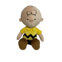 Kohls Cares Peanuts Charlie Brown Plush 14&quot; Stuffed Doll Character (NO TAG) - $11.01