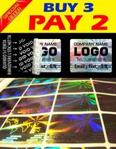 240 Custom print hologram VOID sticker label security warranty seals 1.2... - $39.50