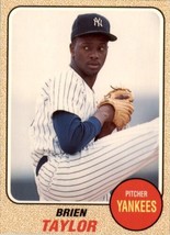 1993 Baseball Card Magazine &#39;68 Topps Replicas #SC55 Brien Taylor Yankees - $2.99