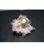 Russ Berrie &amp; Co Mouse In Dress Doll 2 Inches Tall Item #2010 Made In Korea - $11.04
