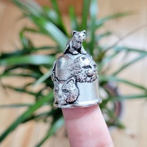 *RARE* Vintage Cat Thimble - £30.92 GBP