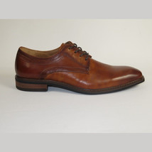Men's Shoes Steve Madden Soft Leather upper Lace Up Nanndo Brandy image 8