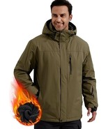FREE SOLDIER Men&#39;s Waterproof Ski Snow Jacket Fleece Lined Warm Winter C... - $914.97 MXN