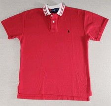 Ralph Lauren Aztec Navajo Southwestern Collared Red Shirt Small 100%Cott... - $29.00