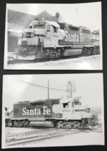 2 - Atchison Topeka &amp; Santa Fe Railway Railroad ATSF #3502 GP38 Locomotive Photo - $12.19