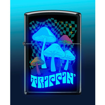Zippo Lighter - Black Light Trippin&#39; Black Light Glow in the Dark  - 855958 - $36.41