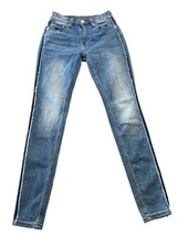 Rock &amp; Roll Cowgirl High Rise Skinny Jeans Women&#39;s Size 24 Medium Wash Denim - £20.03 GBP