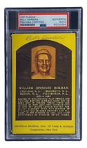 Billy Herman Signé 4x6 Chicago Cubs Hof Plaque Carte PSA / DNA 85026264 - £37.54 GBP