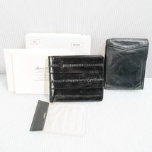 Black Leather Wallet Lot (unused &amp; used) Stuart Kern - £21.56 GBP