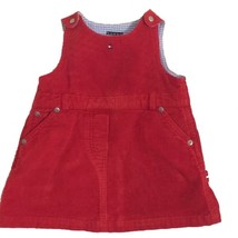 Tommy Hilfiger Red Corduroy Jumper Infant Size 6-12 M - £7.19 GBP