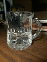 Vintage Federal Glass Clear Glass Miniature Bar Mug Shot Glass - £7.96 GBP
