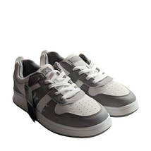 Hurleys 4365 Lulu Womens White Gray Cushion Footbed Skate Shoe Sneaker SZ 8 NWT - £26.75 GBP