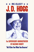 1979 Dukes Of Hazzard Re Elect JD Hogg Boss Hogg Hazard County Sorrell - £2.39 GBP