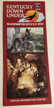 Vintage Kentucky Down Under Brochure Mammoth Onyx Cave BRO1 - £5.33 GBP