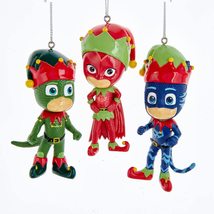 PJ Masks© With Elf Suits Ornaments, 3 Assorted - £13.15 GBP