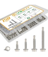 150Pcs Self Drilling Screws Assortment Kit, 410 Stainless Steel Self Tap... - €12,70 EUR
