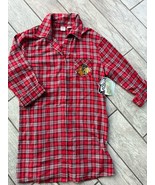 NWT Chicago Blackhawks Plaid Long Sleeve Button Down Pajama Sleep Shirt ... - $44.95
