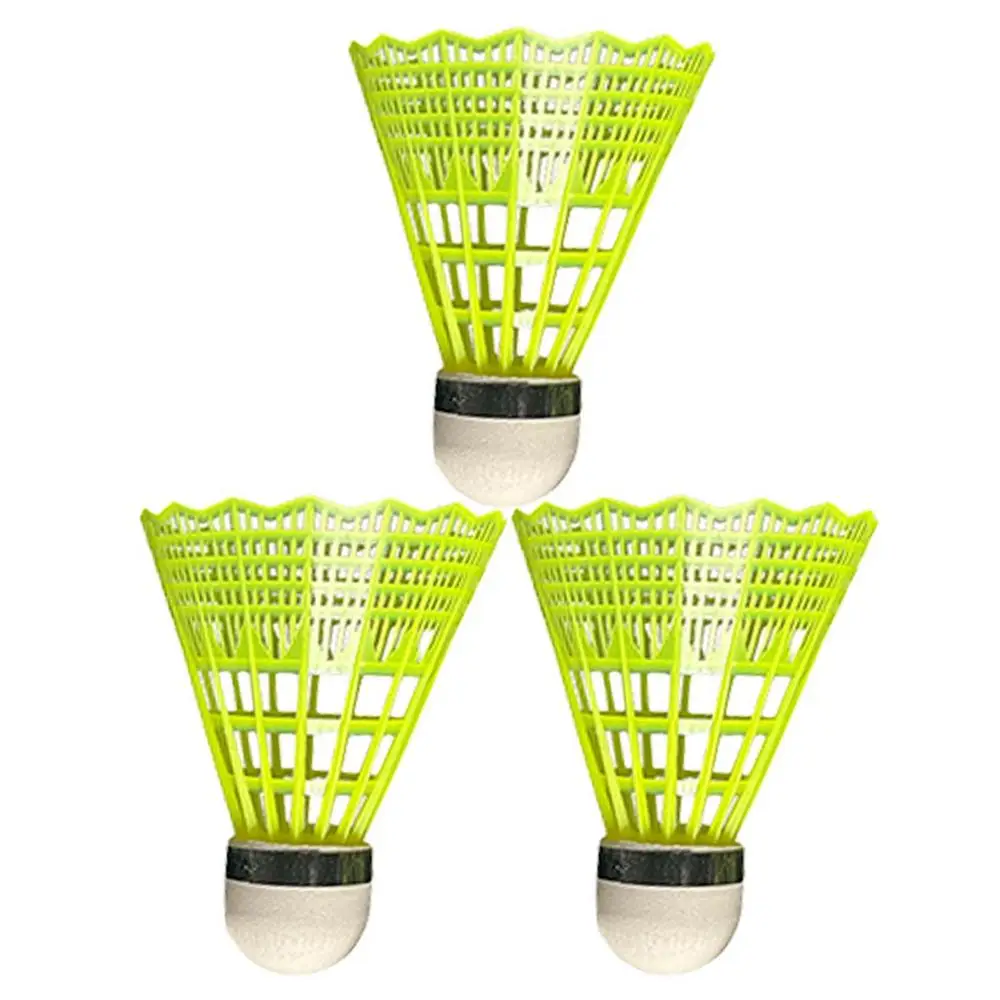 3/6Pcs Homehold Indoor Durable  Badminton Shuttleco Plastic Nylon Training Balls - £81.51 GBP