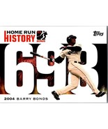 2004 Topps BB675 Homerun History Card Barry Bonds - $38.12 MXN