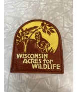 Vtg Wisconsin DNR Acres for Wildlife Hunting Patch. Bunny Rabbit Hare. O... - £15.16 GBP